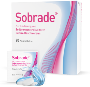 Sobrade - die Kautablette gegen Sodbrennen - Verpackung